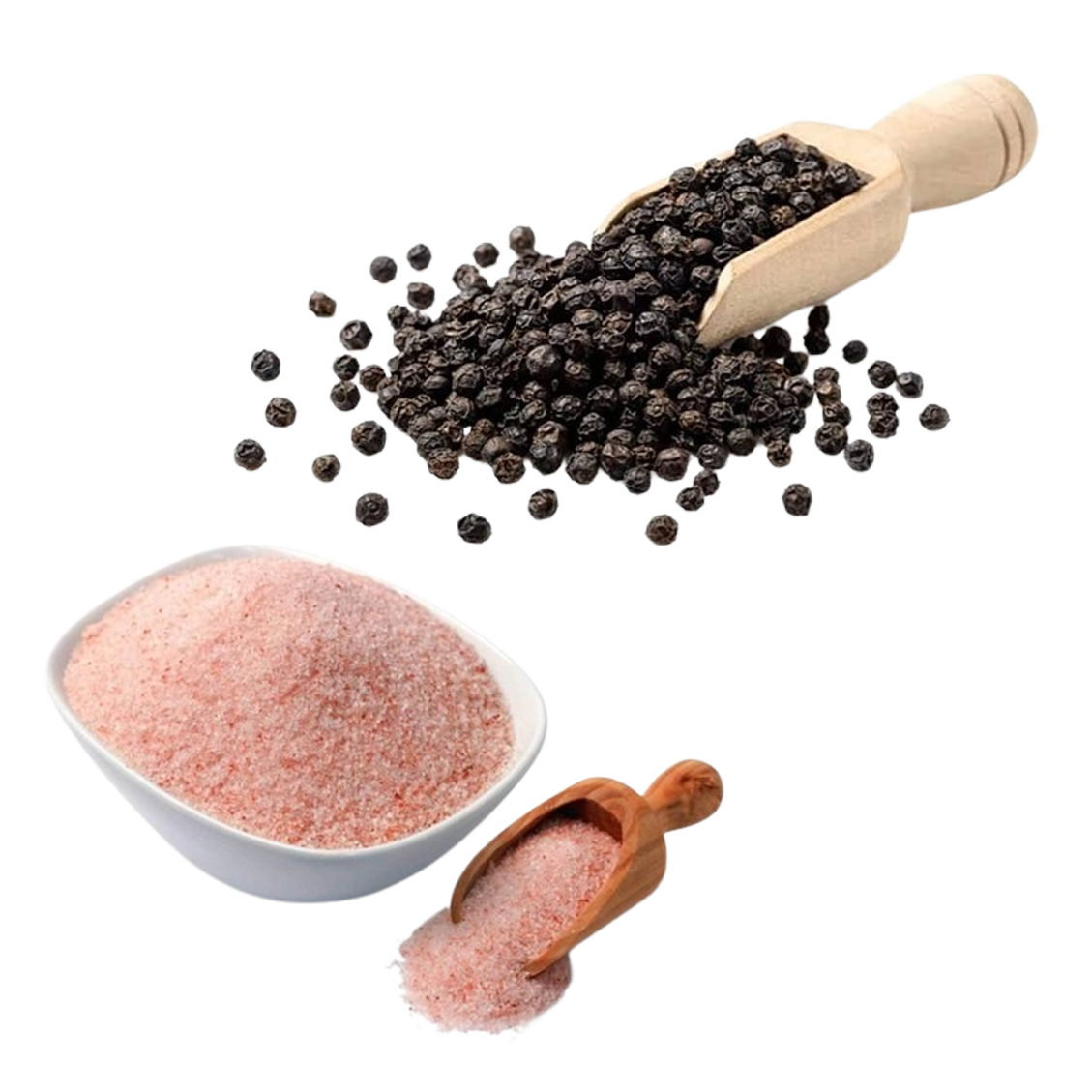 Himalayan Pink Salt (1kg) & Peppercorns For Grinder Refill (1kg)