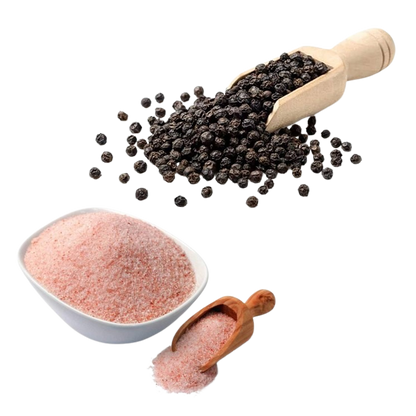 Himalayan Pink Salt (1kg) & Peppercorns For Grinder Refill (1kg)