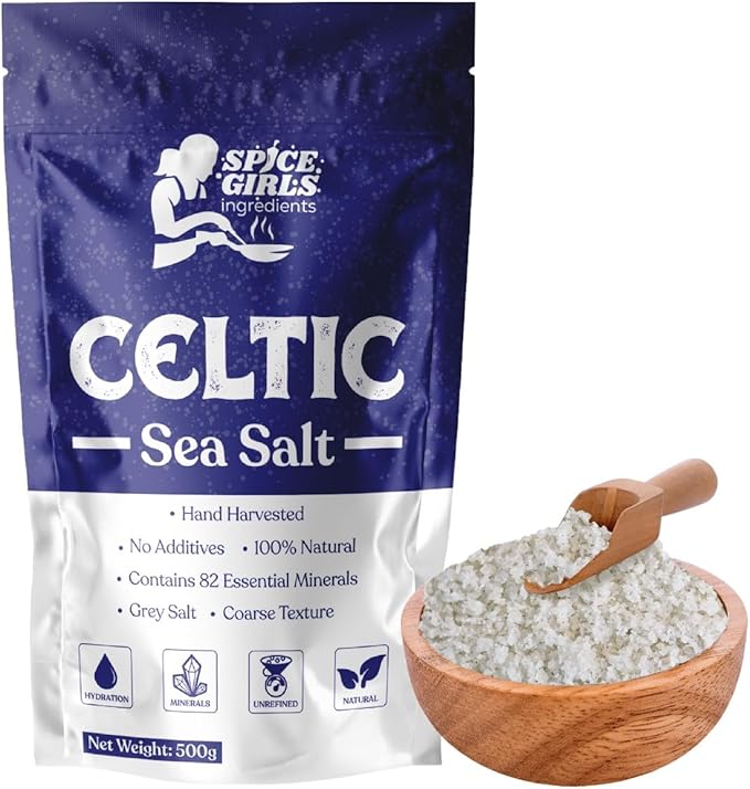 100% Unrefined Coarse Celtic Sea Salt | Contains Essential Minerals & Nutrients