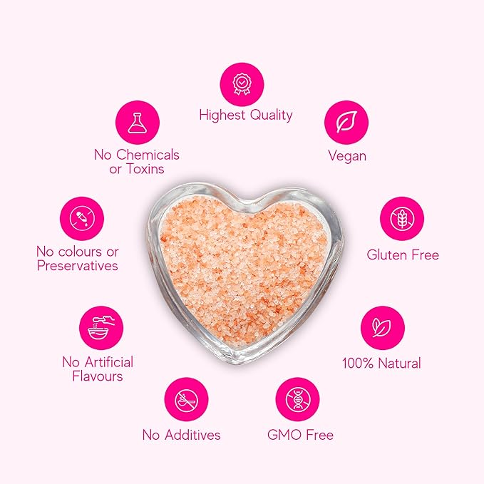 Premium Pink Himalayan Sea Salt (Coarse) - 100% Pure, Vegan, Gluten-Free