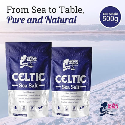 100% Unrefined Coarse Celtic Sea Salt | Contains Essential Minerals & Nutrients