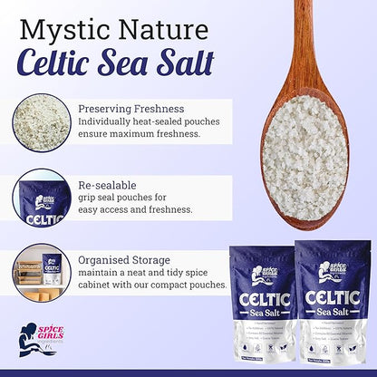 100% Unrefined Coarse Celtic Sea Salt | Contains Essential Minerals & Nutrients